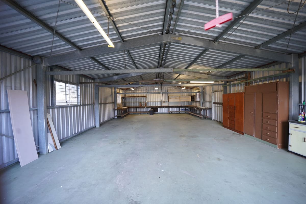Industrial concrete floor ground back and prepared for resurfacing
